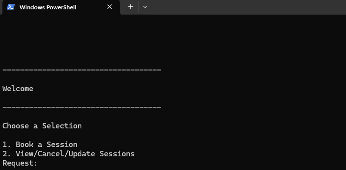 Console Application Dashboard